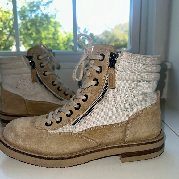 Chanel combat boots with zipper - Picture 9 of 12